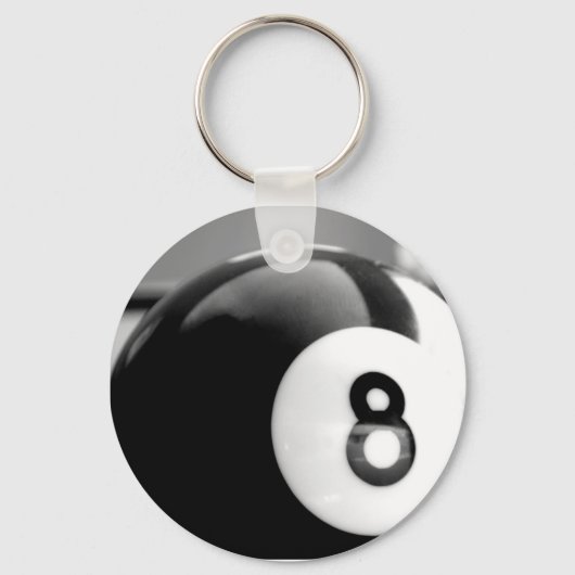 Hinter dem 8-Ball, Acht Ball Schlüsselanhänger (Vorderseite)