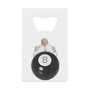 Hinter dem 8 Ball Geldbeutel Flaschenöffner