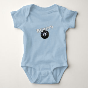 Hinter dem acht Ball Funny "Behind the 8 Ball" Baby Strampler