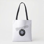 Hinter dem acht Ball | Funny "Behind the 8 Ball" Tasche (Vorderseite)