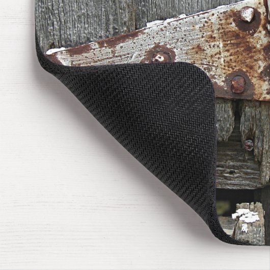 Hinter dem alten Stallholz Mousepad (Ecke)