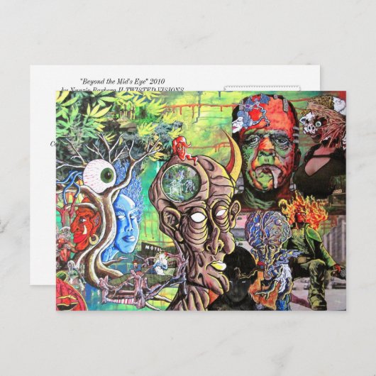 "HINTER DEM AUGE DES VERSTÄNDNISSES" POSTKARTE (Vorne/Hinten)