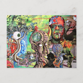 "HINTER DEM AUGE DES VERSTÄNDNISSES" POSTKARTE