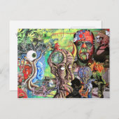 "HINTER DEM AUGE DES VERSTÄNDNISSES" POSTKARTE (Vorne/Hinten)