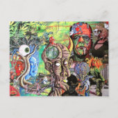 "HINTER DEM AUGE DES VERSTÄNDNISSES" POSTKARTE (Vorderseite)