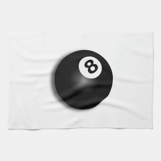 Hinter dem Ball acht! Handtuch (Horizontal)