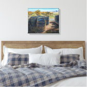 "Hinter dem Degustationsraum" Leinwand drucken (Insitu (Schlafzimmer))