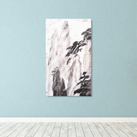 Hinter dem Fenster Leinwanddruck (Insitu (Holzboden))