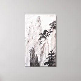 Hinter dem Fenster Leinwanddruck