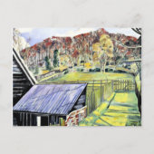 Hinter dem Innenhof, Landschaftsmalerei von Paul N Postkarte (Vorderseite)