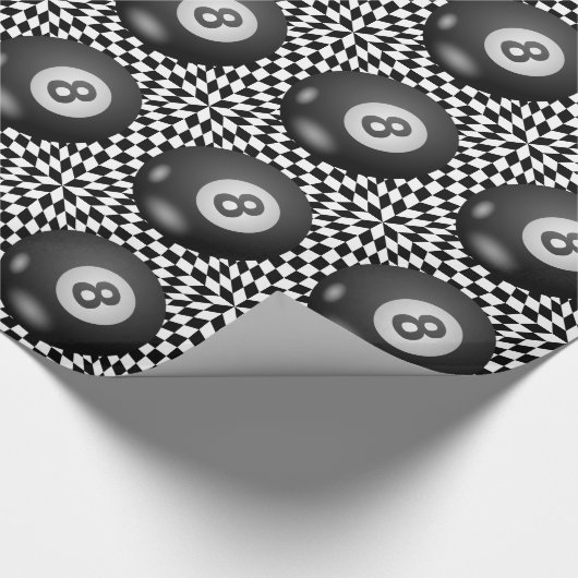 Hinter dem mystischen Ball acht Geschenkpapier (Ecke)