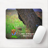 Hinter dem Rad! Cat Meme Mousepad (Mit Mouse)