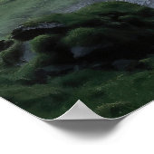 Hinter dem Schleier von Seljalandsfoss Poster (Ecke)