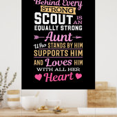 Hinter dem Scout ist eine starke Tante Poster (Küche)