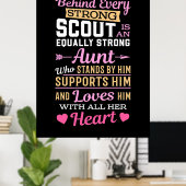 Hinter dem Scout ist eine starke Tante Poster (Heimbüro)