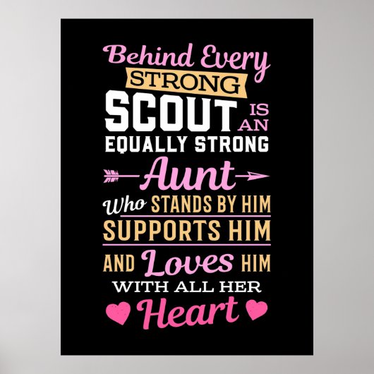 Hinter dem Scout ist eine starke Tante Poster (Vorne)