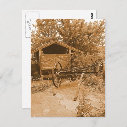 Hinter dem Stall Postkarte (Vorne/Hinten)