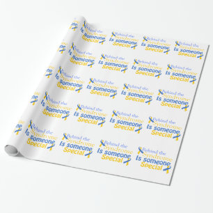 Hinter dem Syndrom ist spezielles jemand Geschenkpapier