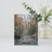 Hinter dem Wasserfall Tennessee Postkarte (Stehend Vorderseite)
