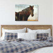 Hinter dem Zaun Leinwanddruck (Insitu (Schlafzimmer))