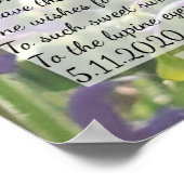 hinter den Augen der Lupine Poster (Ecke)