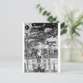 Hinter den Wänden schlüpfen sie Postkarte (Stehend Vorderseite)