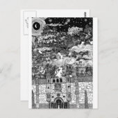 Hinter den Wänden schlüpfen sie Postkarte (Vorne/Hinten)