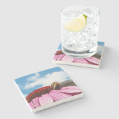 Hinter der Biene Steinuntersetzer (Seitenansicht)