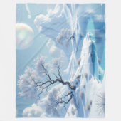 „Hinter der Eismauer – Das verborgene Reich“ Fleecedecke (Vorderseite)