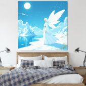 „Hinter der Eismauer – Das verborgene Reich“ Leinwanddruck (Insitu (Schlafzimmer))