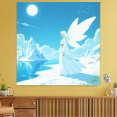 „Hinter der Eismauer – Das verborgene Reich“ Leinwanddruck (Insitu (Wohnzimmer))