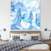 „Hinter der Eismauer – Das verborgene Reich“ Leinwanddruck (Insitu (Schlafzimmer))