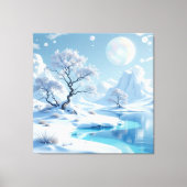 „Hinter der Eismauer – Das verborgene Reich“ Leinwanddruck (Vorderseite)