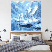 „Hinter der Eismauer – Das verborgene Reich“ Leinwanddruck (Insitu (Schlafzimmer))