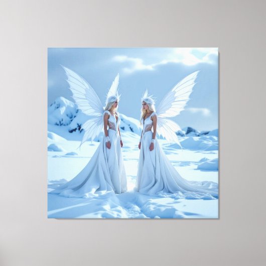 „Hinter der Eismauer – Das verborgene Reich“ Leinwanddruck (Vorderseite)