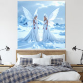 „Hinter der Eismauer – Das verborgene Reich“ Leinwanddruck (Insitu (Schlafzimmer))