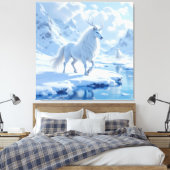 „Hinter der Eismauer – Das verborgene Reich“ Leinwanddruck (Insitu (Schlafzimmer))