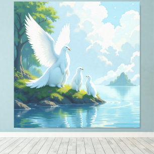 „Hinter der Eismauer – Das verborgene Reich“ Leinwanddruck