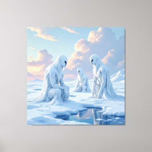 „Hinter der Eismauer – Das verborgene Reich“ Leinwanddruck (Vorderseite)