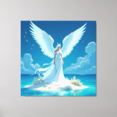 „Hinter der Eismauer – Das verborgene Reich“ Leinwanddruck (Vorderseite)