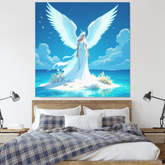 „Hinter der Eismauer – Das verborgene Reich“ Leinwanddruck (Insitu (Schlafzimmer))