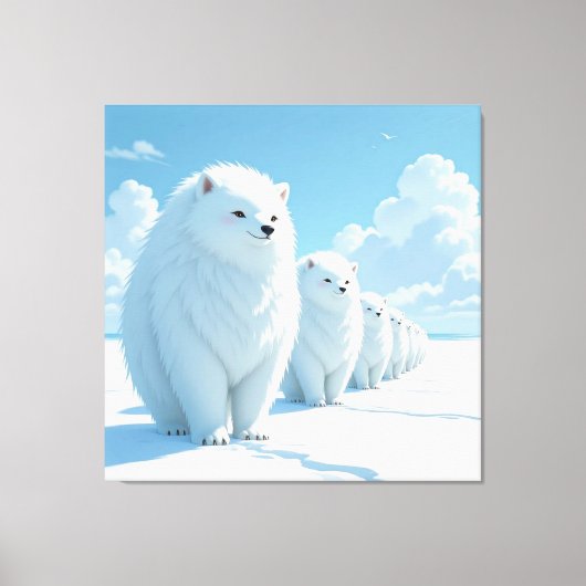 „Hinter der Eismauer – Das verborgene Reich“ Leinwanddruck (Vorderseite)