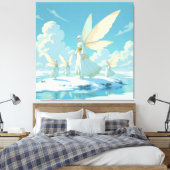 „Hinter der Eismauer – Das verborgene Reich“ Leinwanddruck (Insitu (Schlafzimmer))