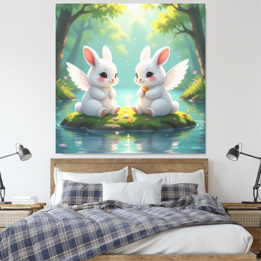 „Hinter der Eismauer – Das verborgene Reich“ Leinwanddruck (Insitu (Schlafzimmer))