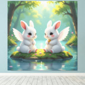 „Hinter der Eismauer – Das verborgene Reich“ Leinwanddruck (Insitu (Holzboden))