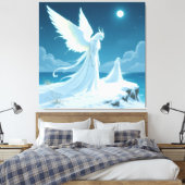 „Hinter der Eismauer – Das verborgene Reich“ Leinwanddruck (Insitu (Schlafzimmer))