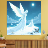 „Hinter der Eismauer – Das verborgene Reich“ Leinwanddruck (Insitu (Wohnzimmer))