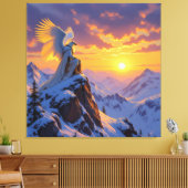 „Hinter der Eismauer – Das verborgene Reich“ Leinwanddruck (Insitu (Wohnzimmer))