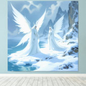 „Hinter der Eismauer – Das verborgene Reich“ Leinwanddruck (Insitu (Holzboden))