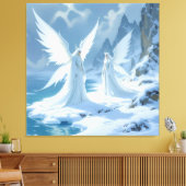 „Hinter der Eismauer – Das verborgene Reich“ Leinwanddruck (Insitu (Wohnzimmer))